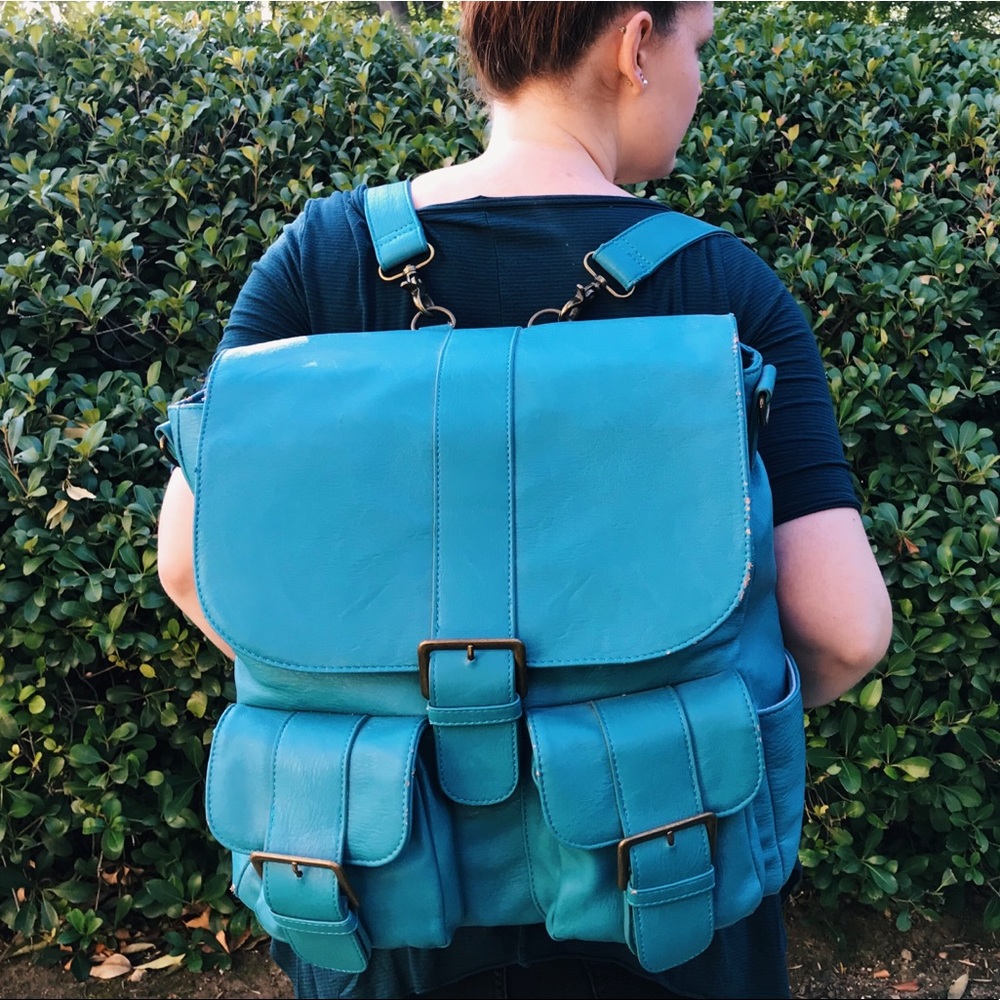Epiphany Teal Blue Camera/Laptop Backpack